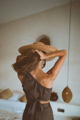 santai crop top asymétrique ay the label lisa germaneau